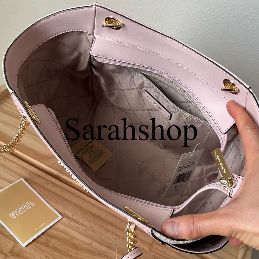 🌼Michael Kors Jet Set Travel Large Chain Shoulder Tote Set - Picture 10 of 16